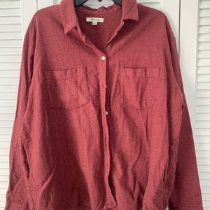Madewell flannel shirt size XL
